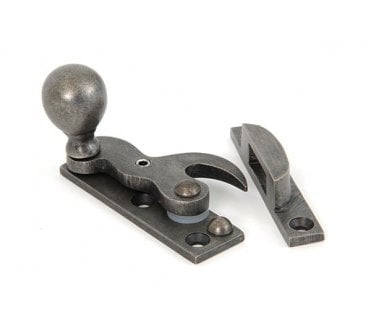 From The Anvil 83643 Blacksmith Standard Hook Sash Fastener - Antique Pewter