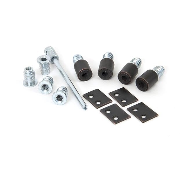 From The Anvil 83651 Secure Sash Window Stops (Pack of 4) - Beeswax