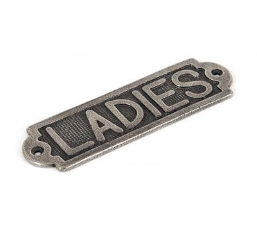 From The Anvil 83685 Ladies Sign - Antique Pewter