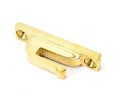 From The Anvil 83687 Spare Window Hook Plate  - Polished Brass