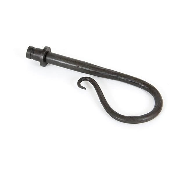 From The Anvil 83690 Shepherds Crook Curtain End Finials (Pair) - Beeswax