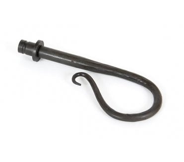 From The Anvil 83690 Shepherds Crook Curtain End Finials (Pair) - Beeswax