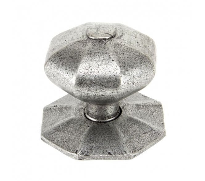 From The Anvil 83778 Octagonal Centre Door Knob - Pewter