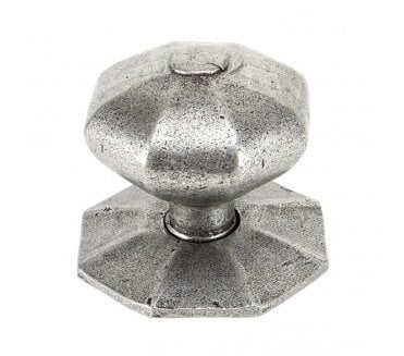From The Anvil 83778 Octagonal Centre Door Knob - Pewter