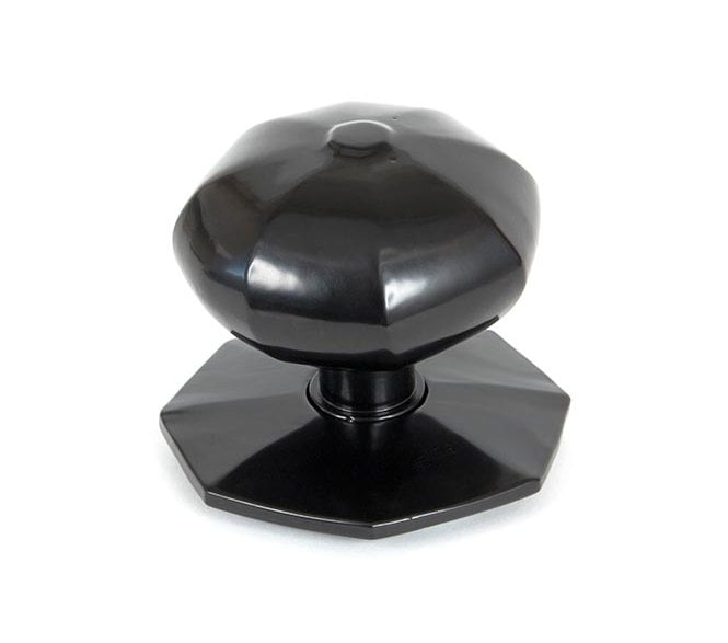 From The Anvil 83779 Octagonal Centre Door Knob  - Black