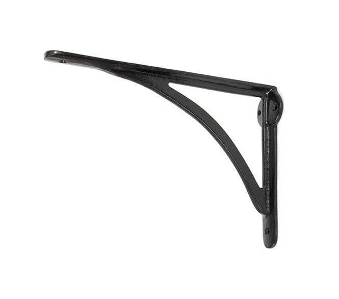 From The Anvil 83784 10'' x 7'' Curved Shelf Bracket - Black