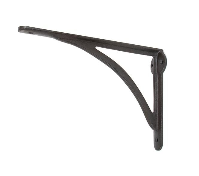 From The Anvil 83785 10'' x 7'' Curved Shelf Bracket - Beeswax