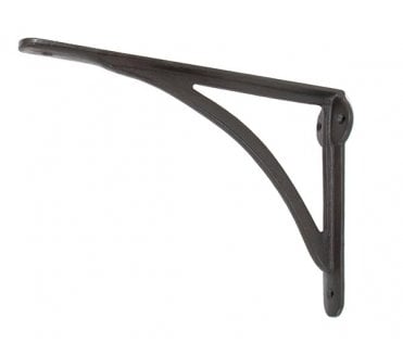 From The Anvil 83785 10'' x 7'' Curved Shelf Bracket - Beeswax