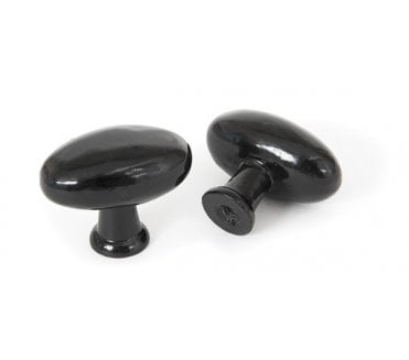 From The Anvil 83790 Oval Cabinet Knob 40mm - Black