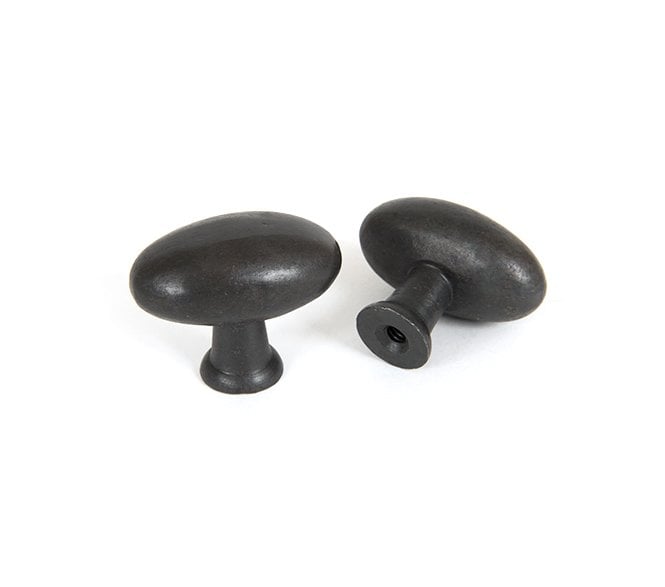 From The Anvil 83791 Oval Cabinet Knob - 40mm - Beeswax