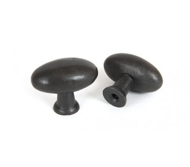 From The Anvil 83791 Oval Cabinet Knob - 40mm - Beeswax