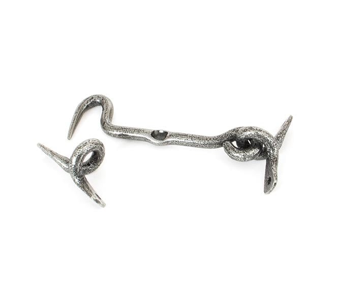 From The Anvil 83792 4 Forged Cabin Hook - Pewter