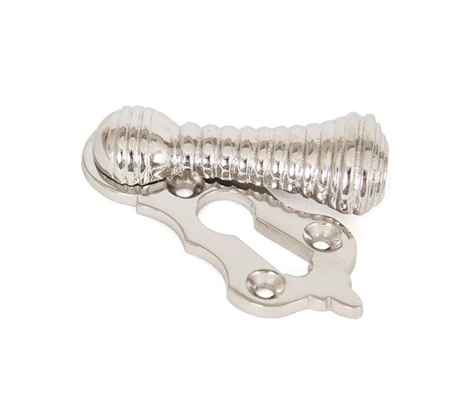 From The Anvil 83809 Beehive Covered Keyhole Escutcheon - Polished Nickel