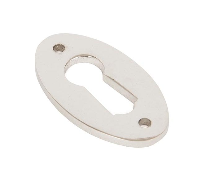 From The Anvil 83810 Period Oval Escutcheon - Polished Nickel