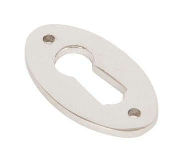 From The Anvil 83810 Period Oval Escutcheon - Polished Nickel