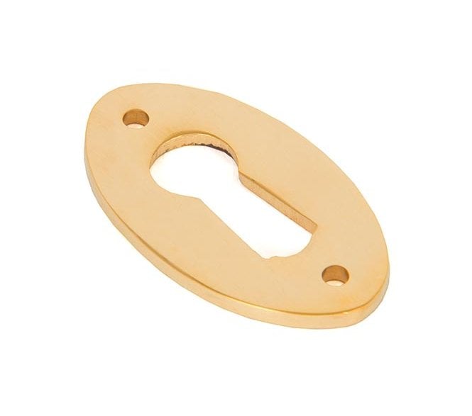 From The Anvil 83812 Period Oval Escutcheon - Polished Brass