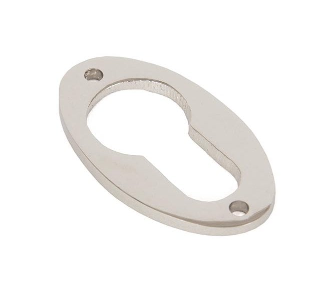 From The Anvil 83813 Oval Euro Profile Escutcheon - Polished Nickel