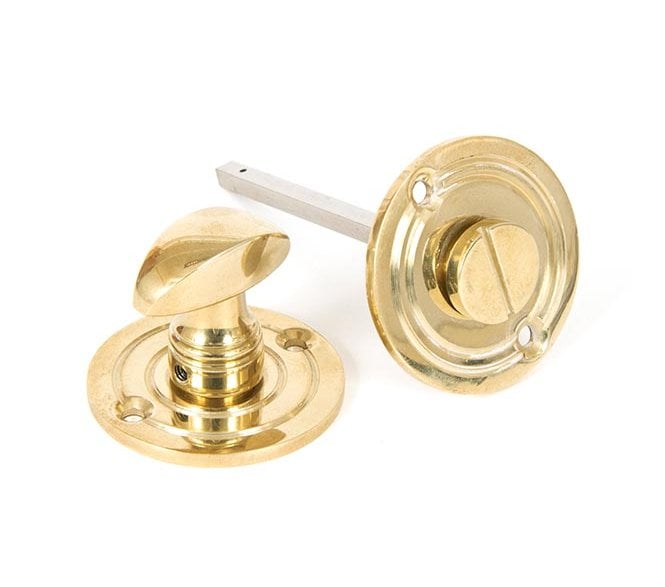 From The Anvil 83825 Round Bathroom Thumbturn - Polished Brass