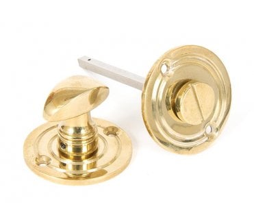 From The Anvil 83825 Round Bathroom Thumbturn - Polished Brass