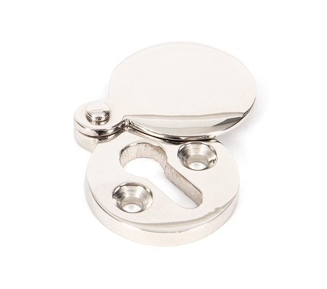 From The Anvil 83835 Round Covered Keyhole Escutcheon - Polished Nickel