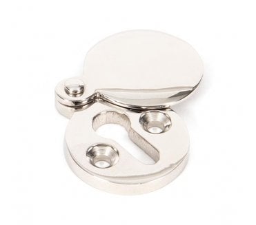 From The Anvil 83835 Round Covered Keyhole Escutcheon - Polished Nickel
