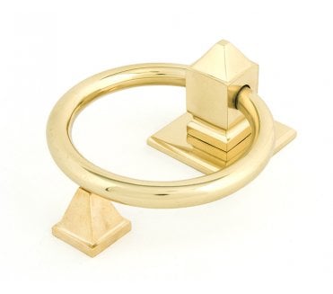 From The Anvil 83836 Ring Door Knocker - Polished Brass