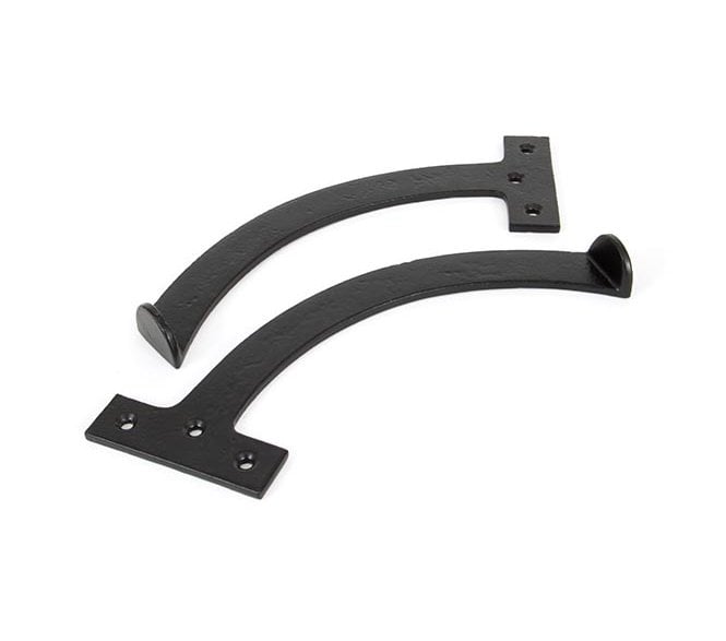 From The Anvil 83854 8 1/2 Quadrant Stays (Pair) - Black