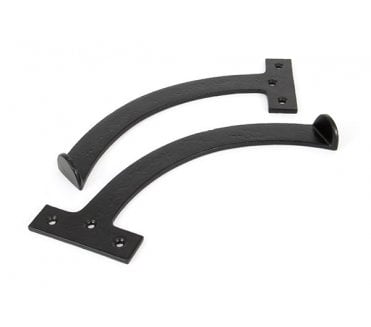 From The Anvil 83854 8 1/2 Quadrant Stays (Pair) - Black
