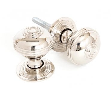 From The Anvil 83855 Small Prestbury Mortice/Rim Knobs - Polished Nickel