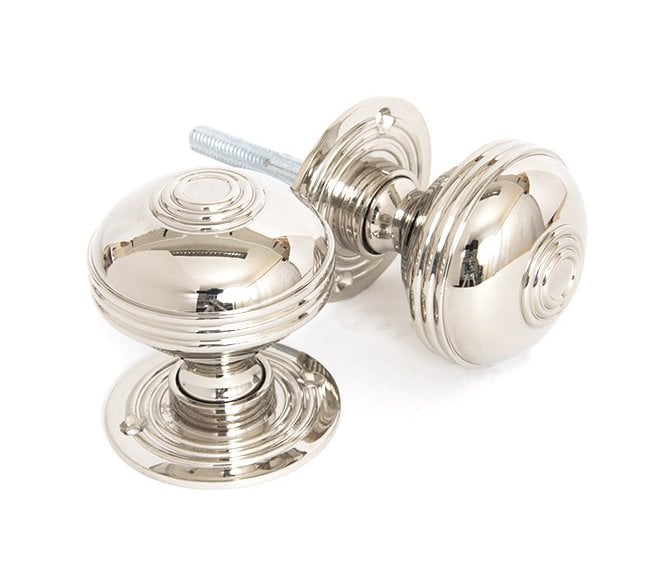 From The Anvil 83856 Large Prestbury Mortice/Rim Knobs - Polished Nickel