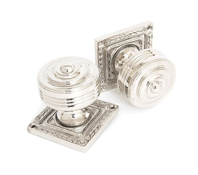 From The Anvil 83859 Tewkesbury Mortice Knobs - Polished Nickel