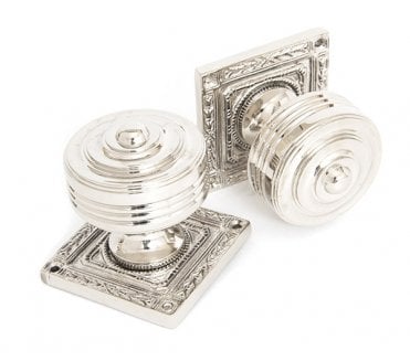 From The Anvil 83859 Tewkesbury Mortice Knobs - Polished Nickel
