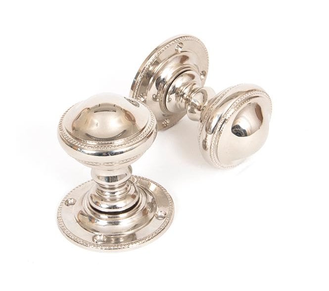 From The Anvil 83861 Brockworth Mortice Knobs - Polished Nickel