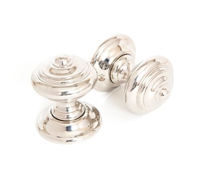 From The Anvil 83863 Elmore Mortice Knobs (Concealed Rose) - Polished Nickel