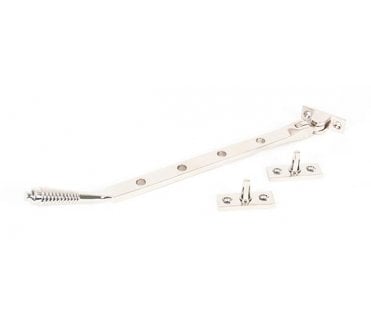 From The Anvil 83902 10 Reeded Window Stay - Polished Nickel