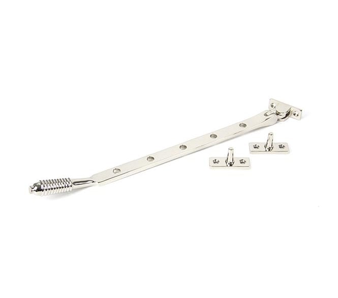 From The Anvil 83910 12 Reeded Window Stay - Polished Nickel