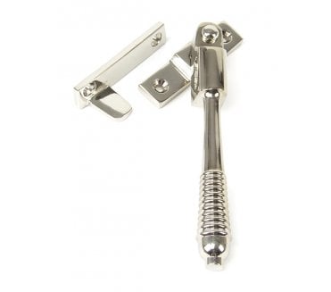 From The Anvil 83912 Locking Night Vent Reeded Window Fastener - Polished Nickel