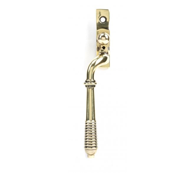From The Anvil 83913 Reeded Locking Espag Fastener (Left Hand) - Aged Brass