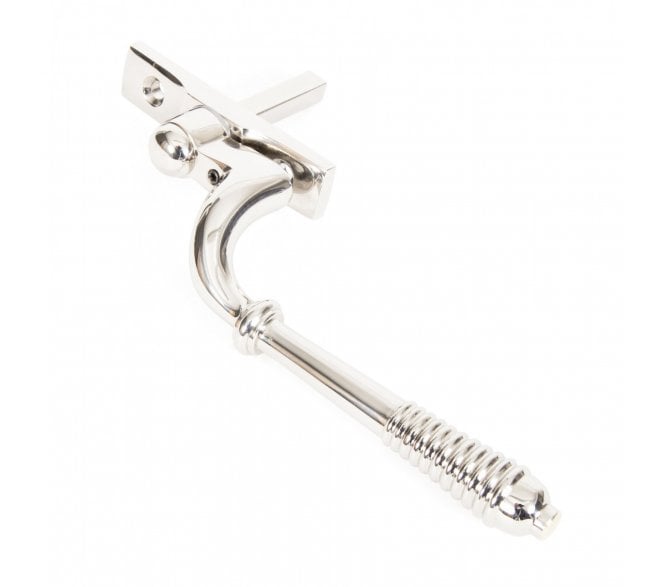 From The Anvil 83914 Reeded Locking Espag Fastener (Left Hand) - Polished Nickel