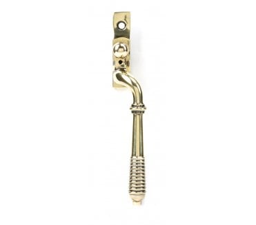 From The Anvil 83915 Reeded Locking Espag Fastener (Right Hand) - Aged Brass