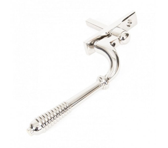 From The Anvil 83916 Reeded Locking Espag Fastener (Right Hand) - Polished Nickel