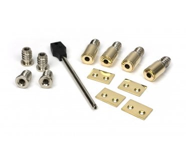 From The Anvil 83938 Polished Brass Secure Stops (Pack of 4)