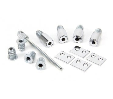 From The Anvil 83942 Secure Sash Stops (Pack of 4) - Polished Chrome