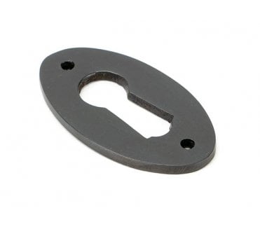 From The Anvil 83948 Period Oval Escutcheon - Aged Bronze