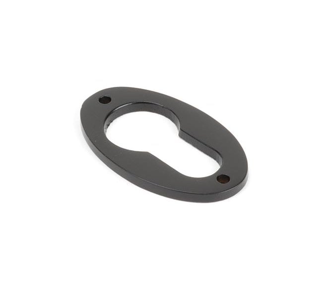 From The Anvil 83949 Period Oval Euro Profile Escutcheon - Aged Bronze