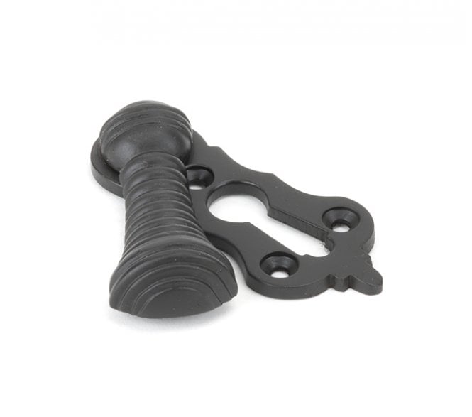 From The Anvil 83950 Beehive Covered Keyhole Escutcheon - Aged Bronze