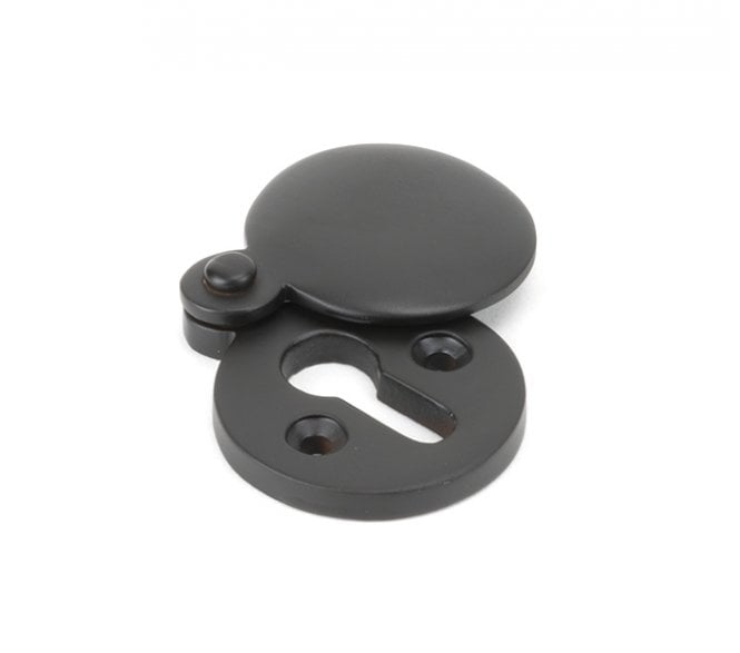 From The Anvil 83951 Round Covered Keyhole Escutcheon - Aged Bronze