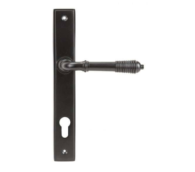 From The Anvil 83952 Reeded Multipoint Espag Lock Set - Aged Bronze