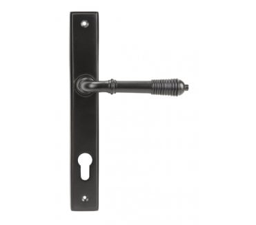 From The Anvil 83952 Reeded Multipoint Espag Lock Set - Aged Bronze