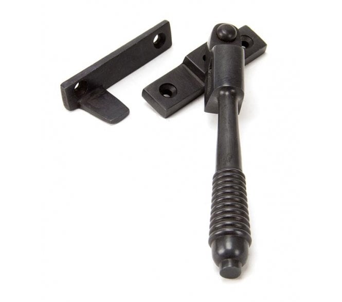 From The Anvil 83971 Locking Night Vent Reeded Window Fastener - Aged Bronze